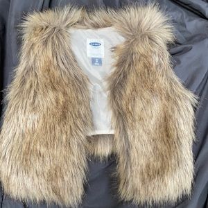 EUC faux fur vest